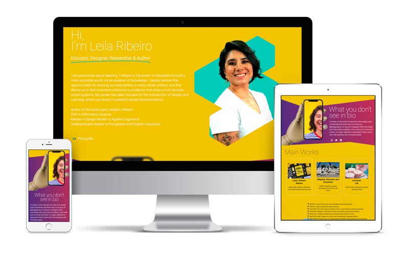 Website da Leila Ribeiro
